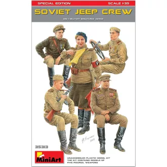   MiniArt - Soviet Jeep Crew. különleges kiadás 1:35 figura készlet