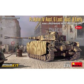   MiniArt Pz.Kpfw.IV Ausf. G Last/Ausf. H Early. NIBELUNGENWERK PROD. MAY-JUNE 1943. 2 IN 1 INTERIOR KIT makett