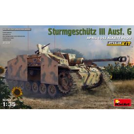   MiniArt Sturmgeschutz III Ausf. G APRIL 1943 ALKETT PROD. INTERIOR KIT makett