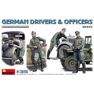 MiniArt - German Drivers & Officers 1:35 figura készlet