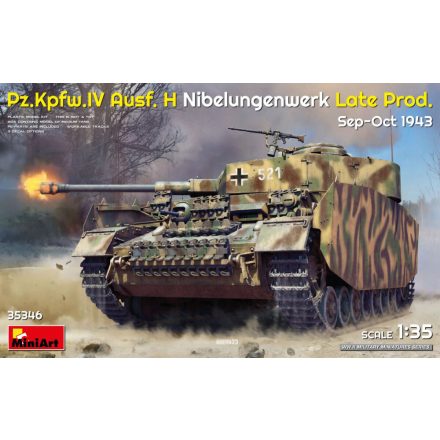 MiniArt Pz.Kpfw.IV Ausf. H Nibelungenwerk Late Prod. Sep-Oct 1943 makett