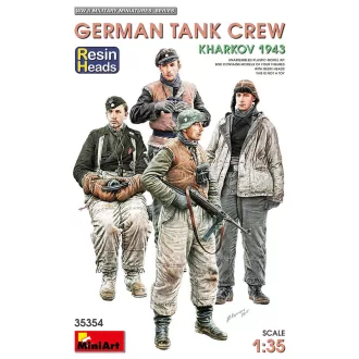  MiniArt - German Tank Crew.Kharkov 1943. Resin Heads 1:35 harci jármű makett