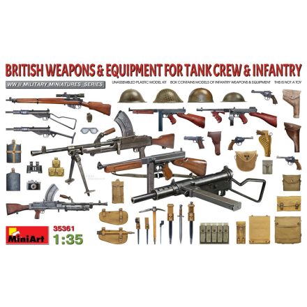 MiniArt BRITISH WEAPONS & EQUIPMENT FOR TANK CREW & INFANTRY