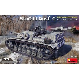   MiniArt StuG III Ausf. G FEB 1943 ALKETT PROD. WITH WINTERKETTEN makett
