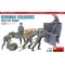 MiniArt - German Soldiers w/ Fuel Drums. különleges kiadás (35041 & 35597 6 drums) 1:35 figura készlet