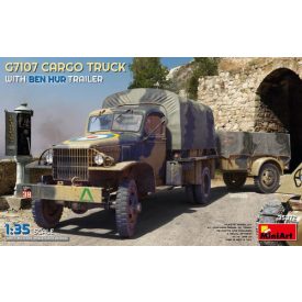MiniArt G7107 Cargo Truck with Ben Hur Trailer makett