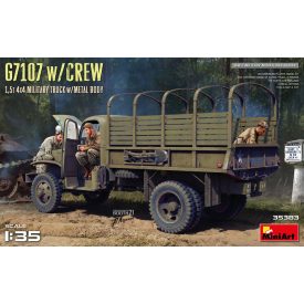   MiniArt G7107 W/Crew 1,5T 4X4 Cargo Truck W/Metal Body makett