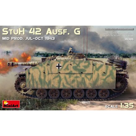 MiniArt StuH 42 Ausf. G Mid Prod. Jul-Oct 1943 makett