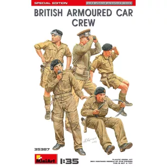   MiniArt - British Armoured Car Crew.különleges kiadás 1:35 harci jármű makett