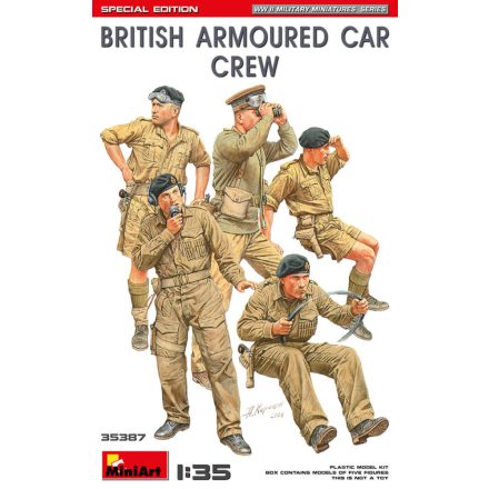 MiniArt British Armoured Car Crew - Special Edition makett