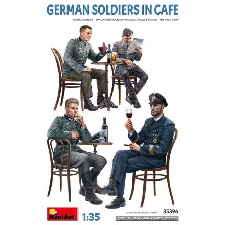 MiniArt German Soldiers In Cafe makett