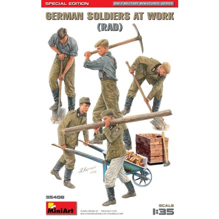 MiniArt GERMAN SOLDIERS AT WORK (RAD) SPECIAL EDITION makett