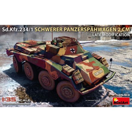 MiniArt Sd.Kfz.234/1 Schwerer Panzerspähwagen 2cm Late Modification makett