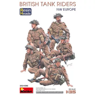   MiniArt Brisith Tank Riders NW Europe (With Resin Heads) makett