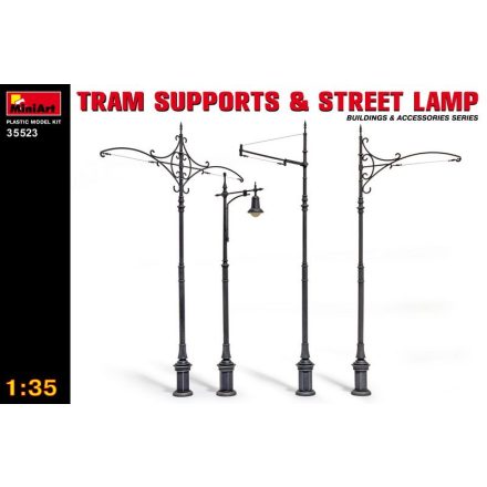 MiniArt Tram Supports & Street Lamps