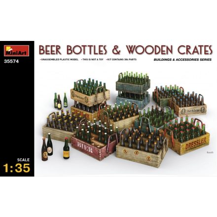 MiniArt Beer Bottles & Wooden Crates