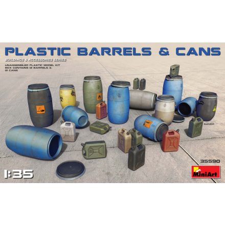 MiniArt Plastic Barrels & Cans