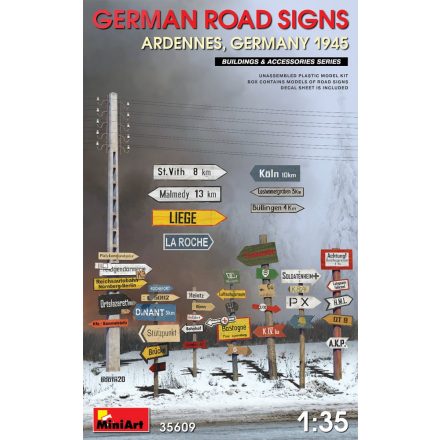 MiniArt GERMAN ROAD SIGNS (ARDENNES, GERMANY 1945)