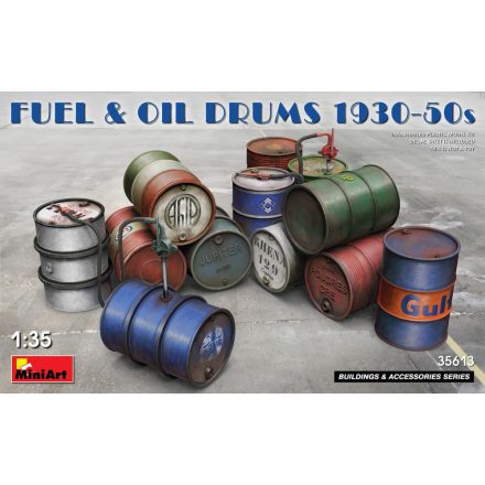 MiniArt FUEL & OIL DRUMS 1930-50s