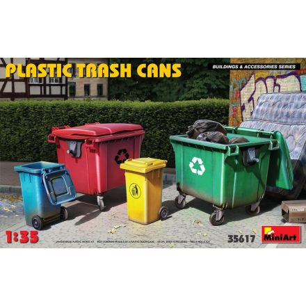 MiniArt Plastic Trash Cans