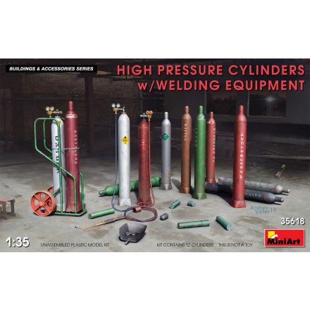 MiniArt HIGH PRESSURE CYLINDERS w/WELDING EQUIPMENT