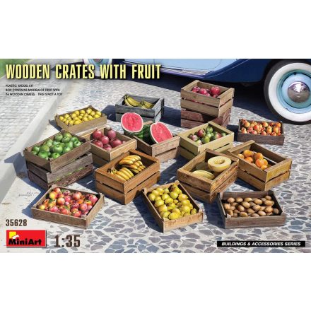 MiniArt Wooden Crates with Fruitmakett