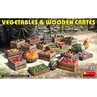   MiniArt Vegetables & Wooden Crates makett (CSOMAGOLÁSSÉRÜLT)