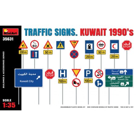 MiniArt TRAFFIC SIGNS. KUWAIT 1990’s