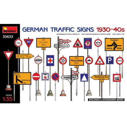 MiniArt German Traffic Signs 1930-40’S makett