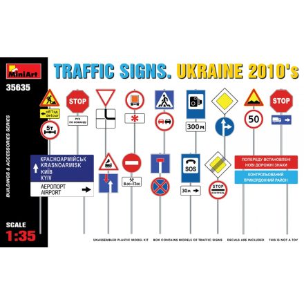 MiniArt TRAFFIC SIGNS UKRAINE 2010's makett