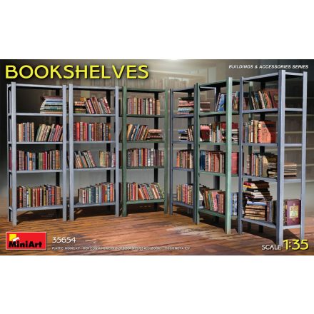 MiniArt Bookshelves makett