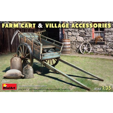 MiniArt FARM CART & VILLAGE ACCESSORIES makett