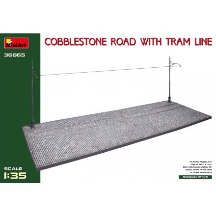 MiniArt COBBLESTONE ROAD WITH TRAM LINE makett