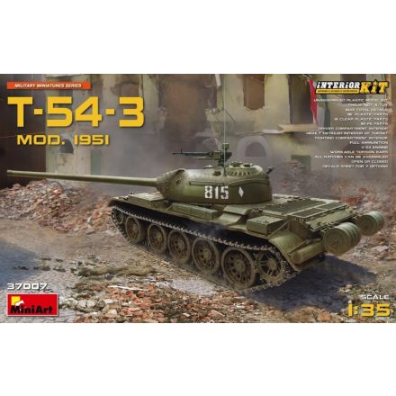 MiniArt T-54-3 Mod 1951 with interior makett