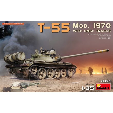 MiniArt T-55 Mod. 1970 w/OMSh Tracks makett