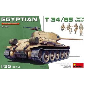 Miniart Egyptian T-34/85 w/crew  makett