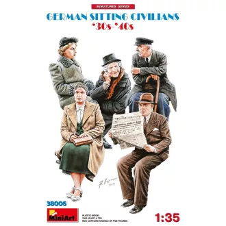   MiniArt - German Sitting Civilians '30s-'40s 1:35 figura készlet