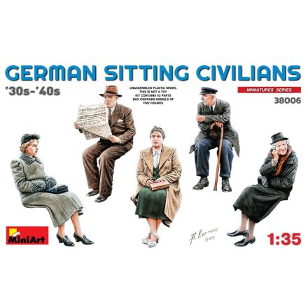 MiniArt German Sitting Civilians'30s-'40s