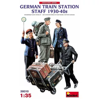   MiniArt - German Train Station Staff 1930-40s 1:35 figura készlet