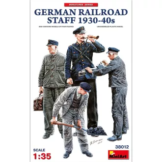   MiniArt - German Railroad Staff 1930-40s 1:35 figura készlet