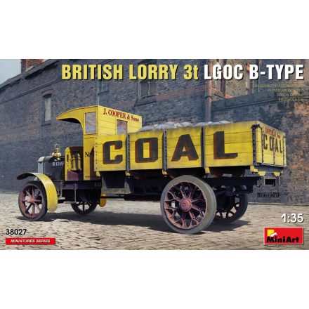 Miniart British Lorry LGOC 3t B-Type makett