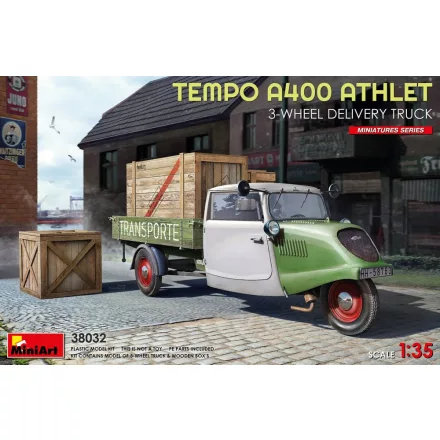 Miniart TEMPO A400 ATHLET 3-WHEEL DELIVERY TRUCK makett