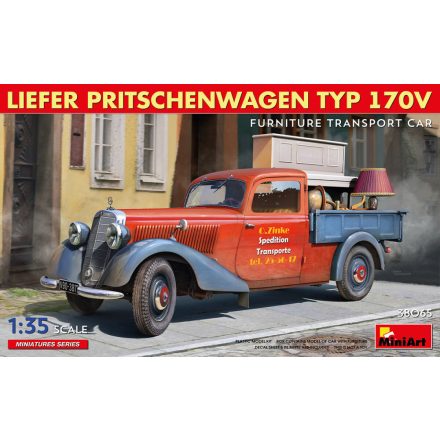 Miniart Liefer Pritschenwagen Typ 170V - Furniture Transport Car makett
