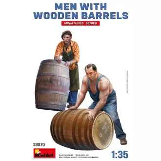   MiniArt - Men with Wooden Barrels 1:35 dioráma kiegészítő