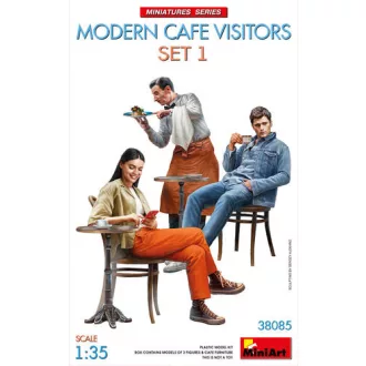 MiniArt Modern Cafe Visitors Set 1 makett