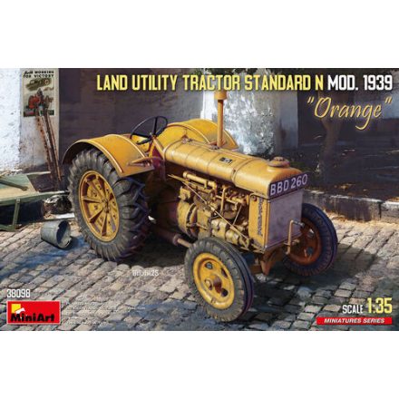 MiniArt Land Utility Tractor Standard N “Orange” (Mod. 1939) makett