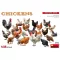 MiniArt - Chickens 1:35 dioráma kiegészítő