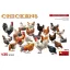 MiniArt - Chickens 1:35 dioráma kiegészítő