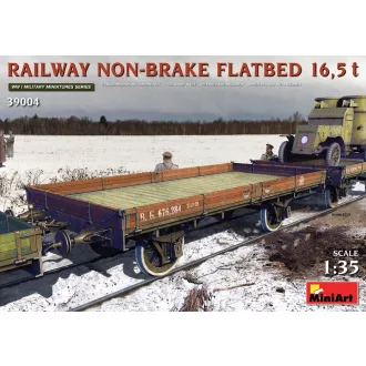 Miniart Railway Non-brake Flatbed 16,5t makett