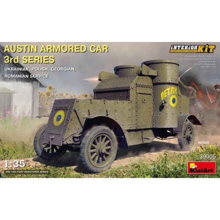 MiniArt Austin Armored Car 3rd Series: Ukrainian, Polish, Georgian, Romanian Service. Interior Kit makett